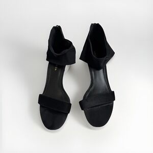 Pelle Moda Elvi Suede Mesh Kitten Heel Sandals‎